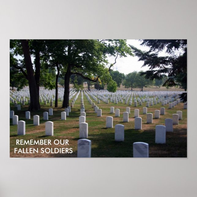 REMEMBER OUR FALLEN SOLDIERS POSTER (Vorne)