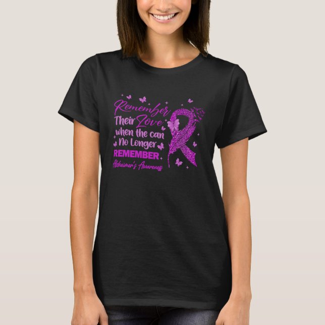 Remember Their Love Alzheimer's Awareness For Men  T-Shirt (Vorderseite)
