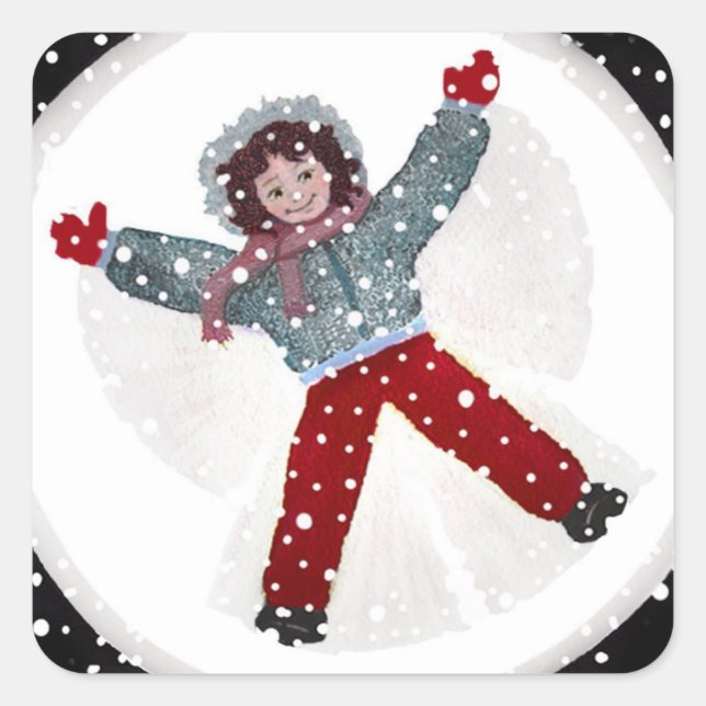 Remember When  Quadratischer Aufkleber (Vorderseite)