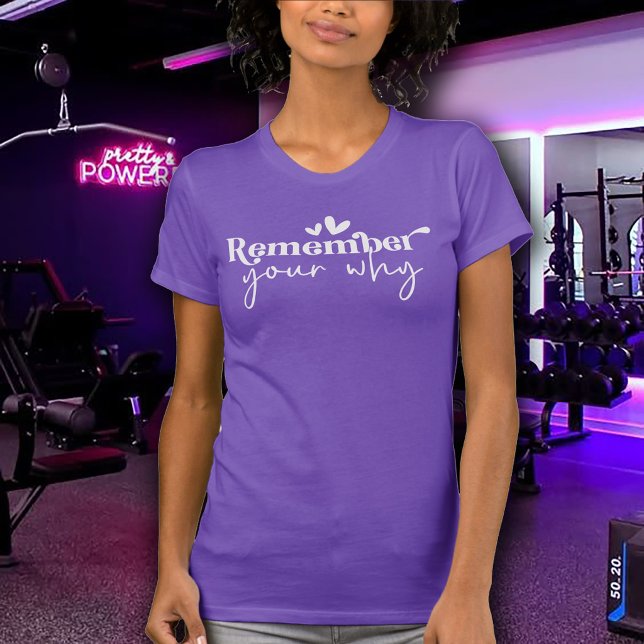 Remember Your Why Women's Exercise T-Shirt (Von Creator hochgeladen)