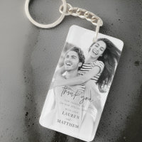 Remerciement de mariage chic minimaliste simple mo