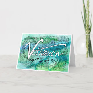 Remerciements 10e règle de sérénité - carte de confiance