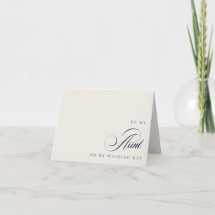 Remerciements À ma tante le jour de mon mariage Message Carte