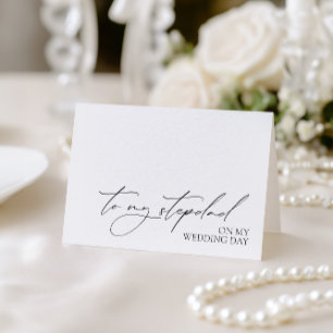 Remerciements "À mon beau-père le jour de mon mariage" Carte de 