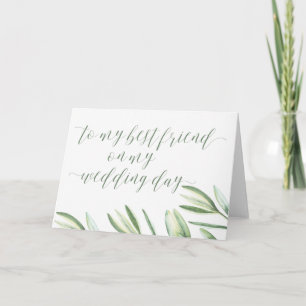 Remerciements À mon meilleur ami sur ma carte de jour de mariage