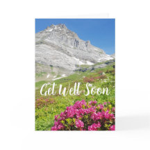Alpine Mountain scène obtenir carte de bien