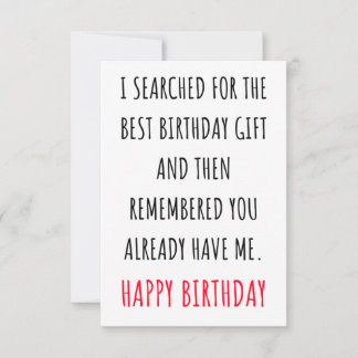 Remerciements Amusant Bonne Idées de carte d'anniversaire pour l