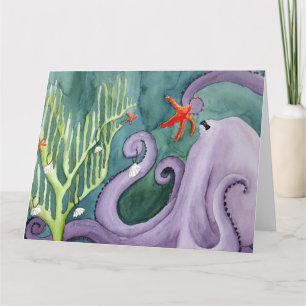 Remerciements Animaux de vacances inhabituels : Carte Octopus 8.