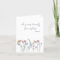 Aquarelle encourageant la carte de versets bibliqu