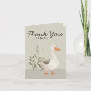 Remerciements Aquarelle Goose Charming Blair Carte de remercieme