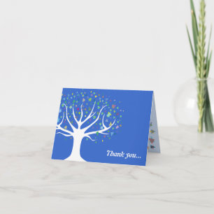 Remerciements Arbre de bébé de la vie appelant le carte de