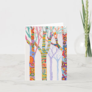 Remerciements Arbres de Sharon Bonin-Pratt carte pour notes