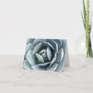 Remerciements Artichoke Agave Cactus   Carte de note verte Sage