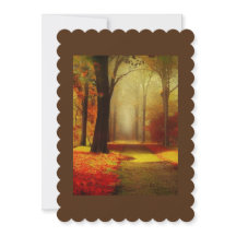 Automne, automne, action de grâce, carte