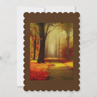Remerciements Automne, automne, action de grâce, carte