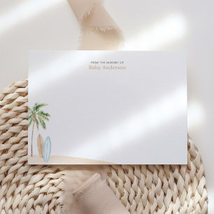 Remerciements Baby on Board Baby shower de plage Carte de remerc