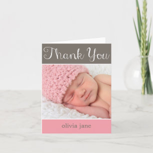 Remerciements Bébé tout simplement adorable Carte de remerciemen