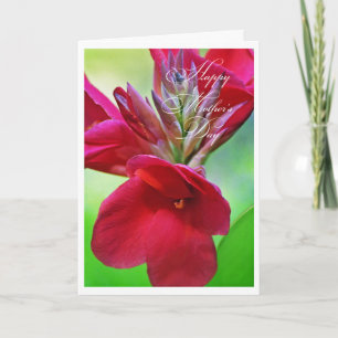 Remerciements Belle carte de fête des mères avec fleur de lis de