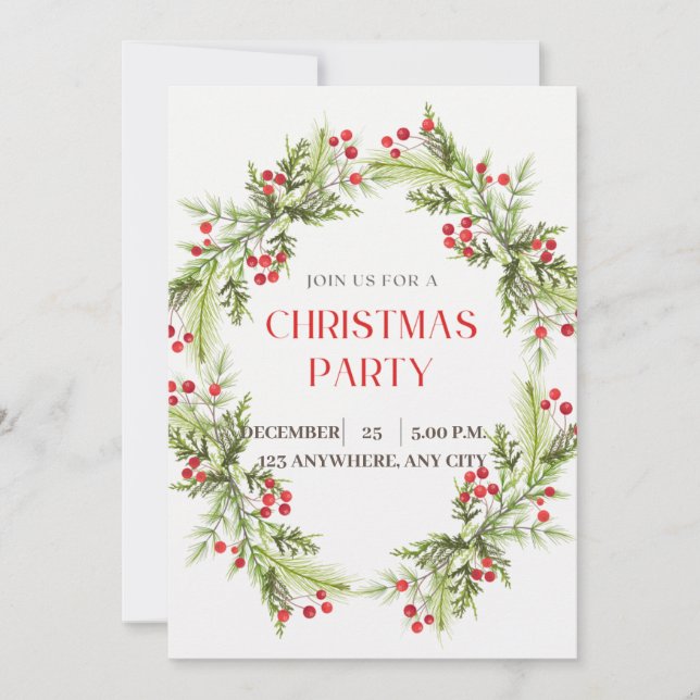 Remerciements Belle carte de Noël (Devant)