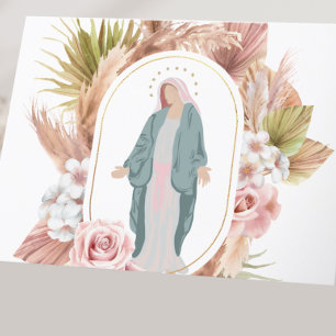 Remerciements Belle carte de sympathie religieuse catholique