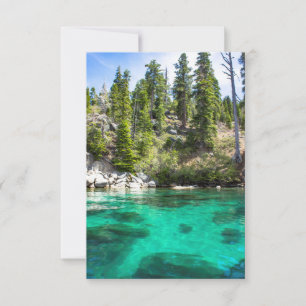 Remerciements Belle carte de voeux personnalisée Lake Tahoe