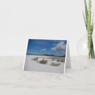 Remerciements Belle plage de White en Australie Carte de voeux