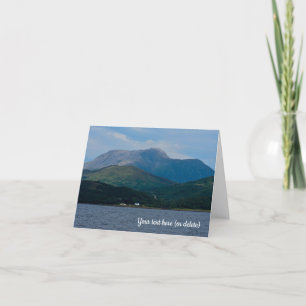 Remerciements Ben Nevis, Écosse Carte de voeux