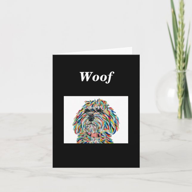 Remerciements Bernedoodle Chien - Carte de note blanche (Devant)