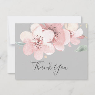 Remerciements Blossom des cerisiers du printemps   Carte de reme