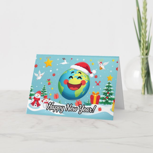 Remerciements Bonne année ! Carte de vœux (Devant)