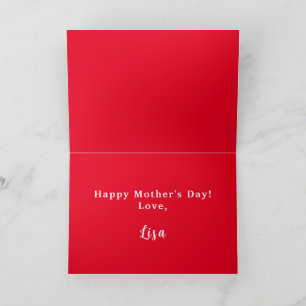 Remerciements Bonne carte de fête des mères, Enfant favori, Ca p