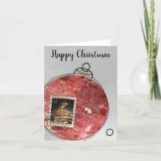 Remerciements Bonne carte de Noël - ornement dessiné à la main 2