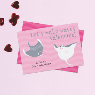 Remerciements Bonne carte de Saint Valentin pour enfants Stingra
