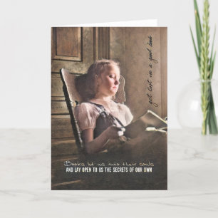 Remerciements BONNE Carte de voeux de livre