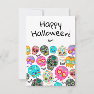 Remerciements Bonne carte de voeux Halloween