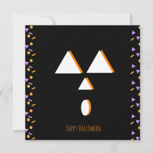 Remerciements Bonne carte de voeux Halloween   Amusant Citrouill