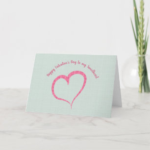 Remerciements Bonne carte de voeux personnalisée de Saint-Valent