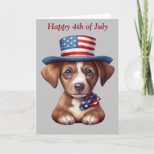 Remerciements Bonne carte de voeux pliée du 4 juillet