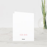 Bordure en toile de Charleston en Carte de remerci