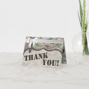 Remerciements Camofl uniforme OCP de l'armée de Carte de remerci