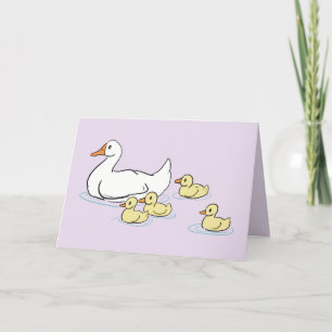 Remerciements Carte Blank Lavender de Mama Duck & Baby's