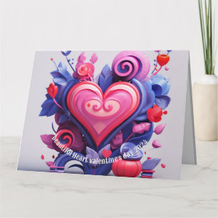 Remerciements carte cadeau de vacances plié jour de valentiane