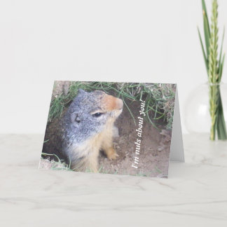 Remerciements Carte d'amour de marmotte