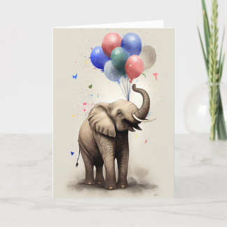 Remerciements Carte d'anniversaire avec carte de voeux pliée élé