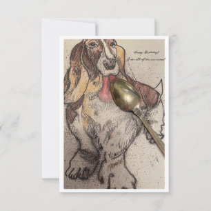 Remerciements Carte d'anniversaire de Bassie