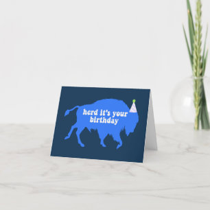 Remerciements Carte d'anniversaire de Buffalo
