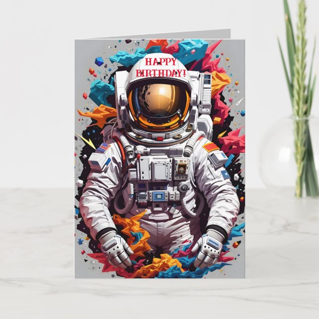 REMERCIEMENTS CARTE D'ANNIVERSAIRE DE COLORBURST ASTRO (Devant)