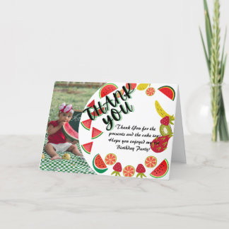 Remerciements Carte d'anniversaire de la pastèque