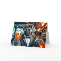 Carte d'anniversaire de l'homme Newfie