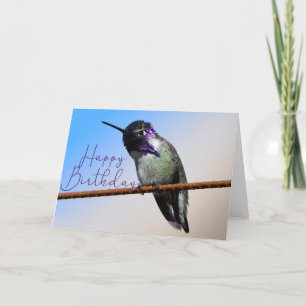 Remerciements Carte d'Anniversaire de Purple Costa